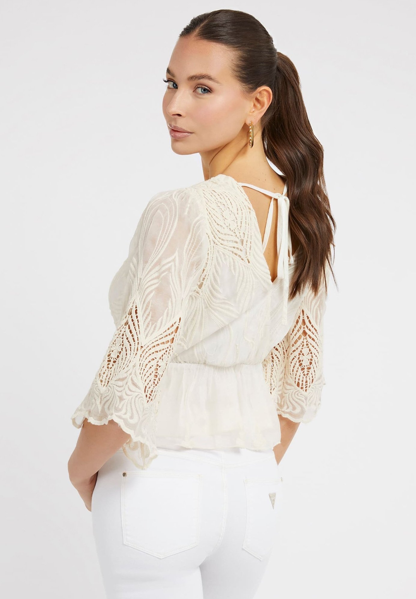 Bluse mit stickerei zalando Clearance